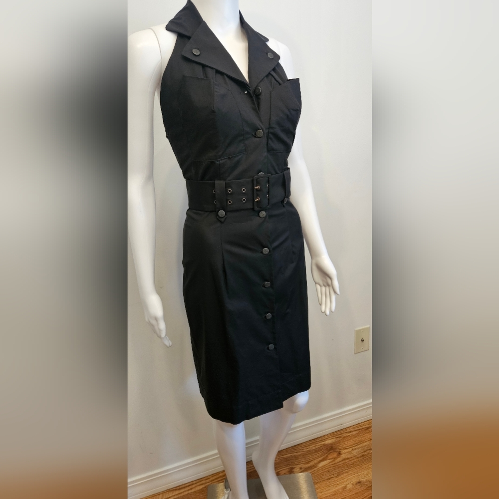 Early 2000s Vivienne Westwood Red Label Belted Halter Dress